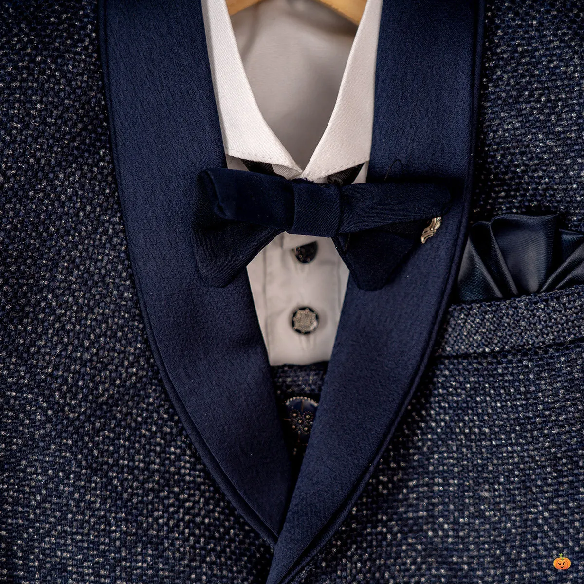 Navy Blue Tuxedo Suit for Boys
