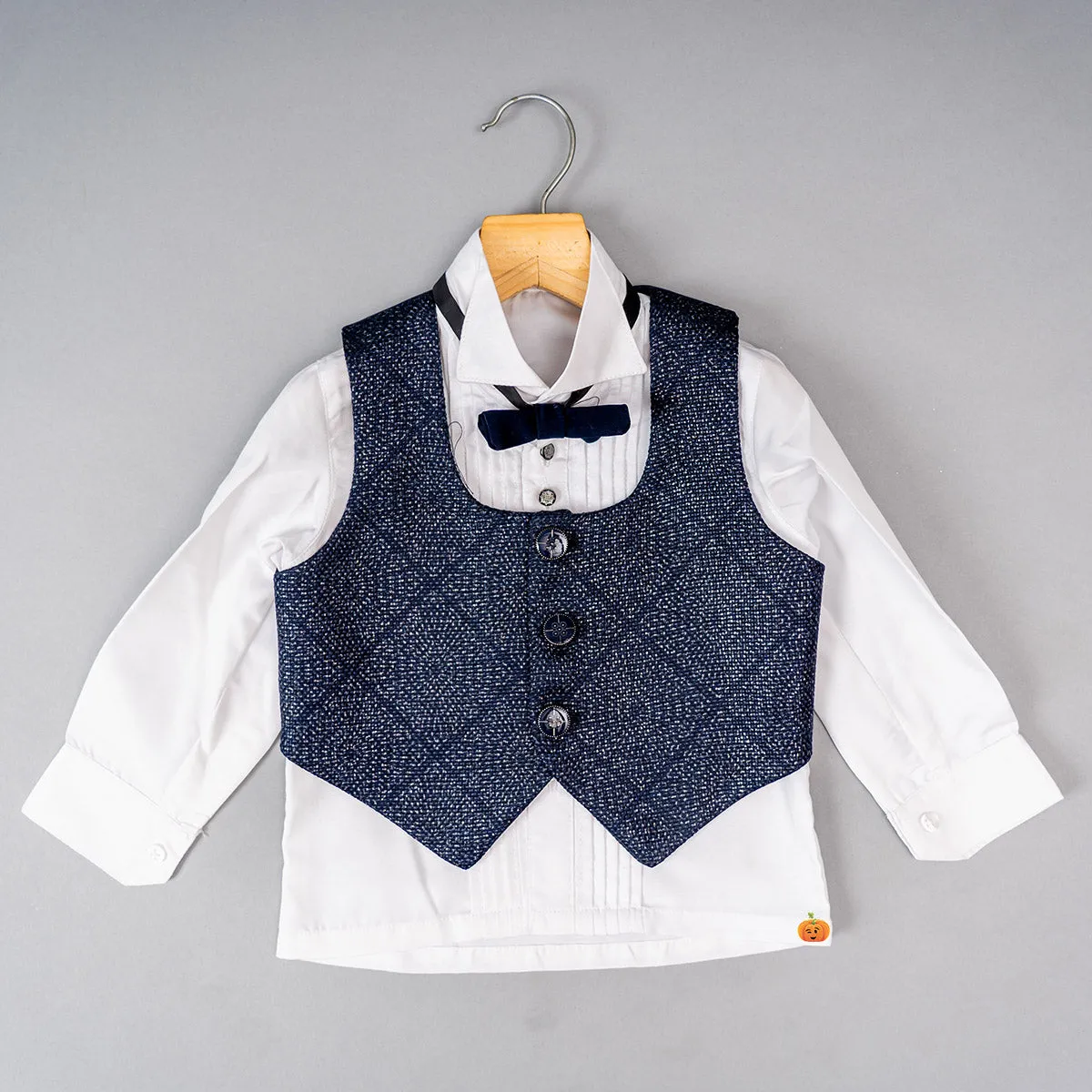 Navy Blue Tuxedo Suit for Boys