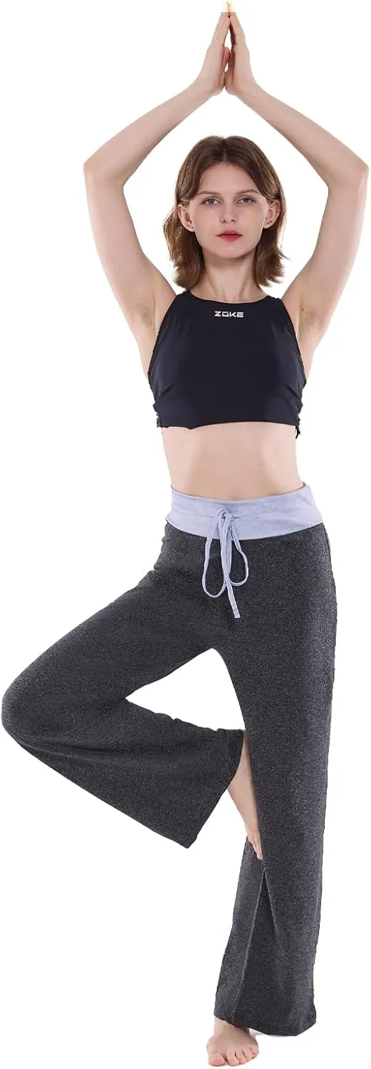 NEWCOSPLAY Women's Comfy Pajama Pants Casual Drawstring Palazzo Lounge Wide Leg Pants