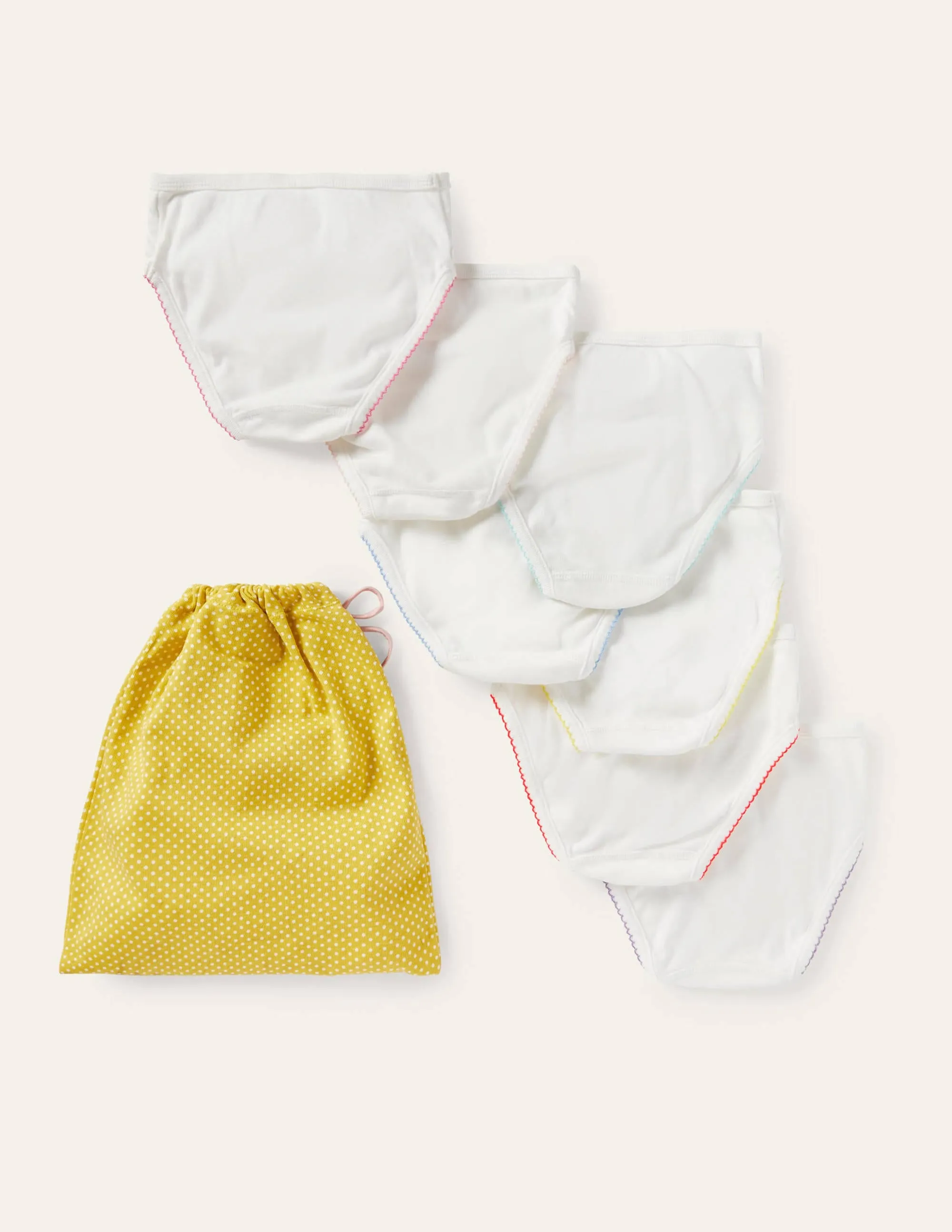 Pants 7 Pack-Ivory Floral Pets