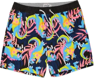 Party Pants USA Mens Swim Trunks, Characters, Stretch Swimming Board Shorts, 5.5 Inseam