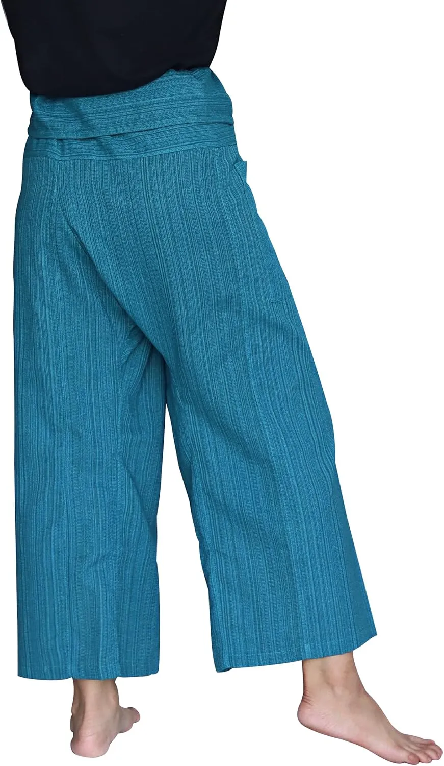 RaanPahMuang Striped Thai Fisherman Pants Men Women Loose Yoga Pirate Harem