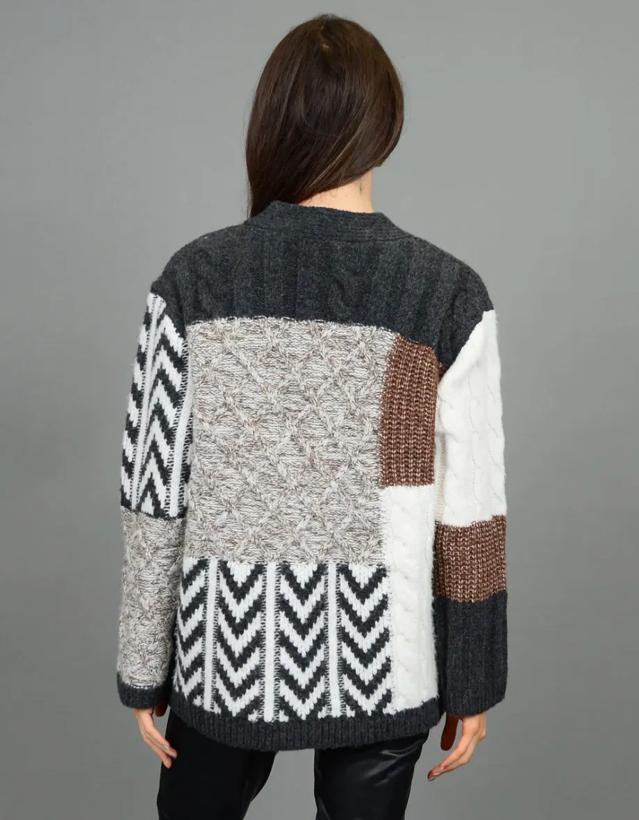 RD STYLE LUDMILA LS V-NECK CARDIGAN