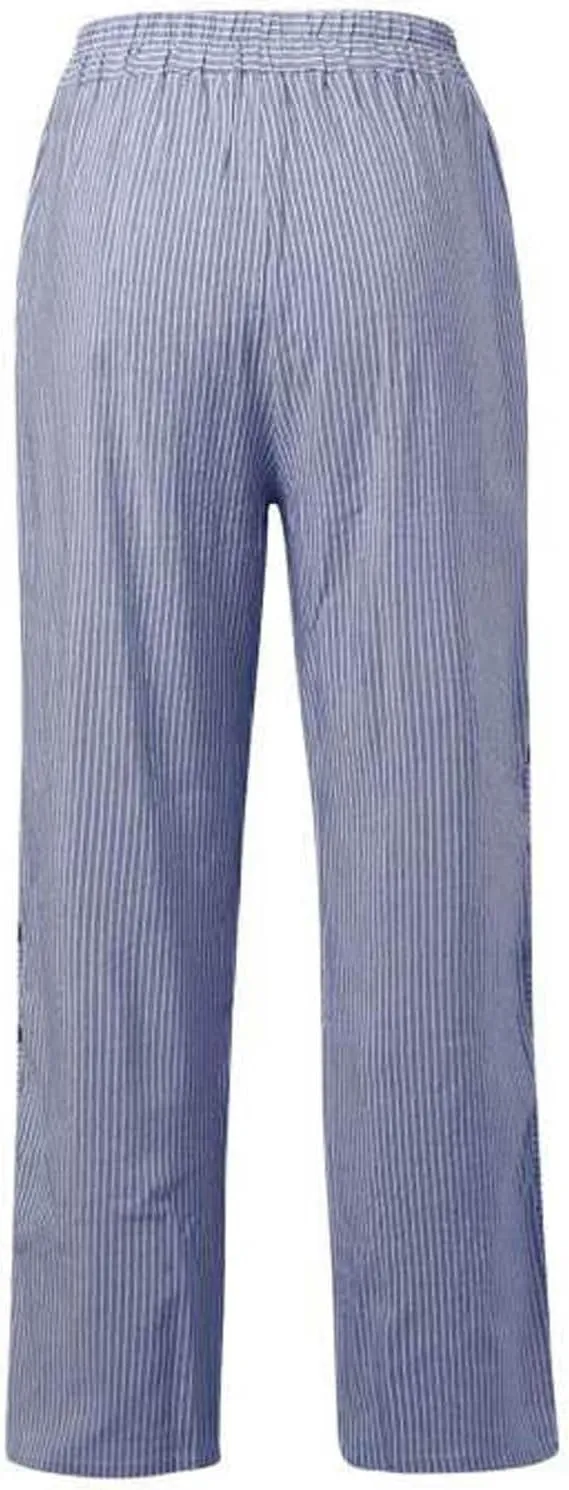Rvidbe Linen Pants Women Summer 2024 Striped Side Button Casual Elastic High Waist Straight Leg Loose Boho Trendy Trousers