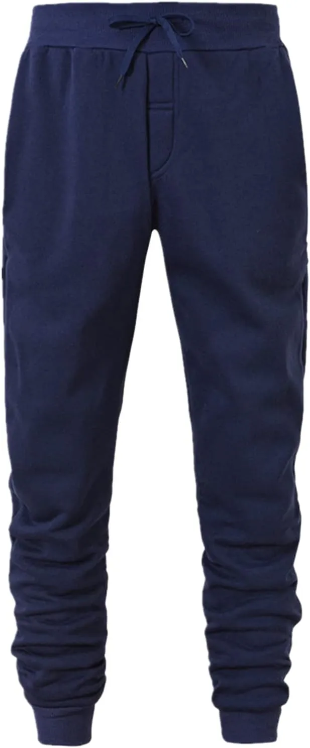 sdbrld Pants For Men Stretch Waist Mens Sweatpants With Zipper Pockets Mens Casual Joggers Pants - Cotton Drawstring Chino Cargo Pants Hiking Outdoor Twill Track Jogging Sweatpants Pants