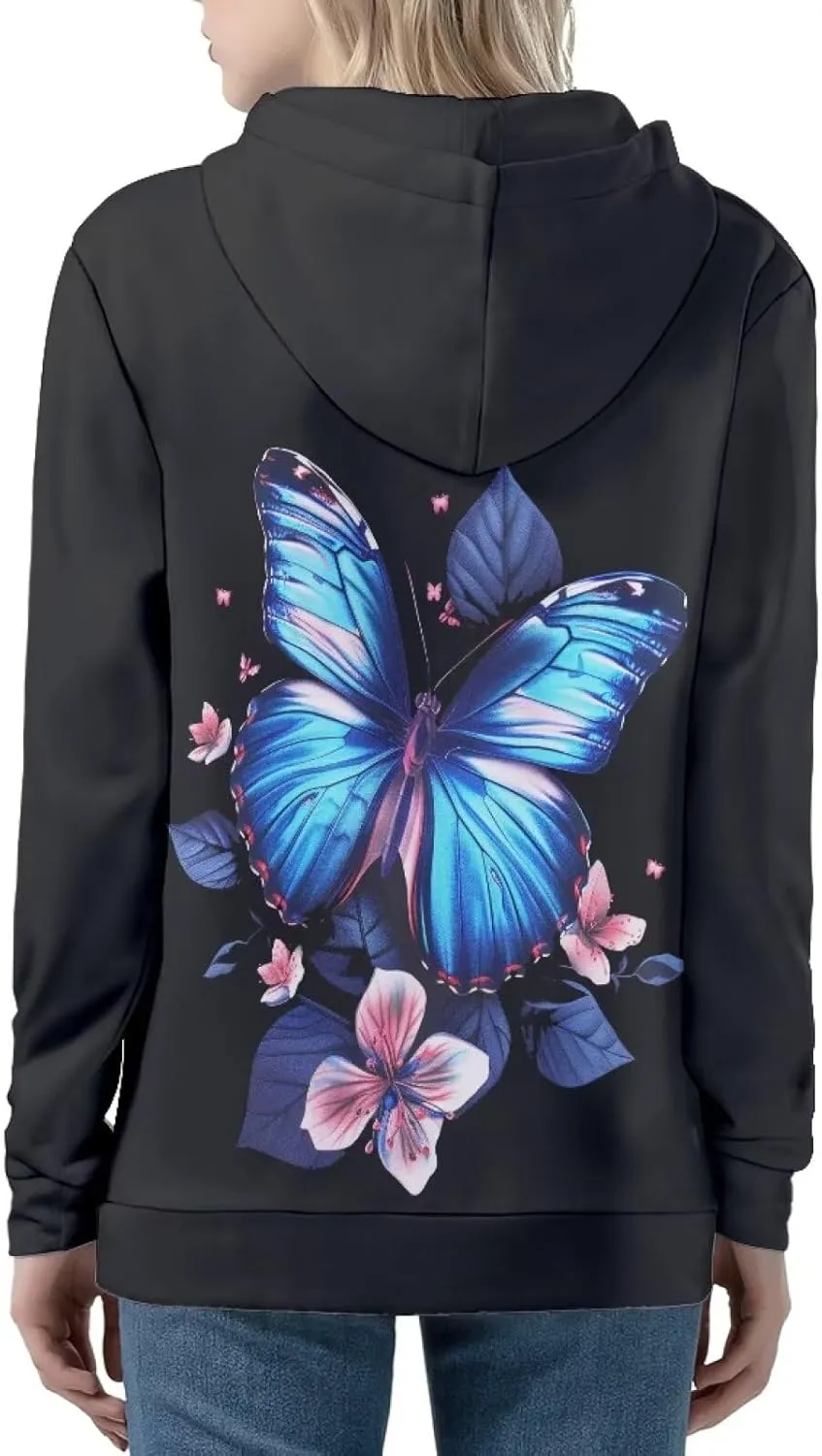 Showudesigns Women's Clothing Zip Up Hoodies XS-5XL Fashion Sweatshirts Clothes Fall Pullover Tops