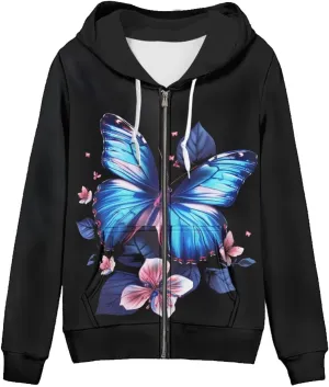 Showudesigns Women's Clothing Zip Up Hoodies XS-5XL Fashion Sweatshirts Clothes Fall Pullover Tops