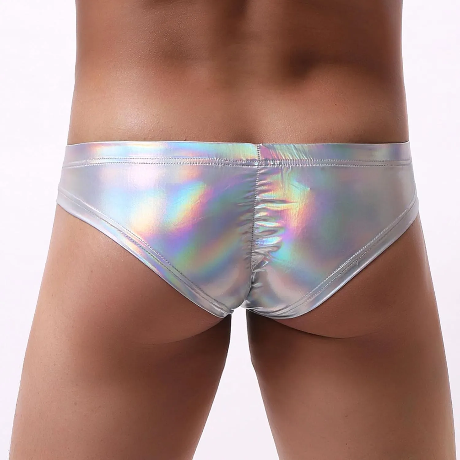 Sinzelimin Briefs for Men's Mini Boxer Shorts Fashion Printed Thongs Base Layer Low Waist Pouch Sports Underpants Underwear