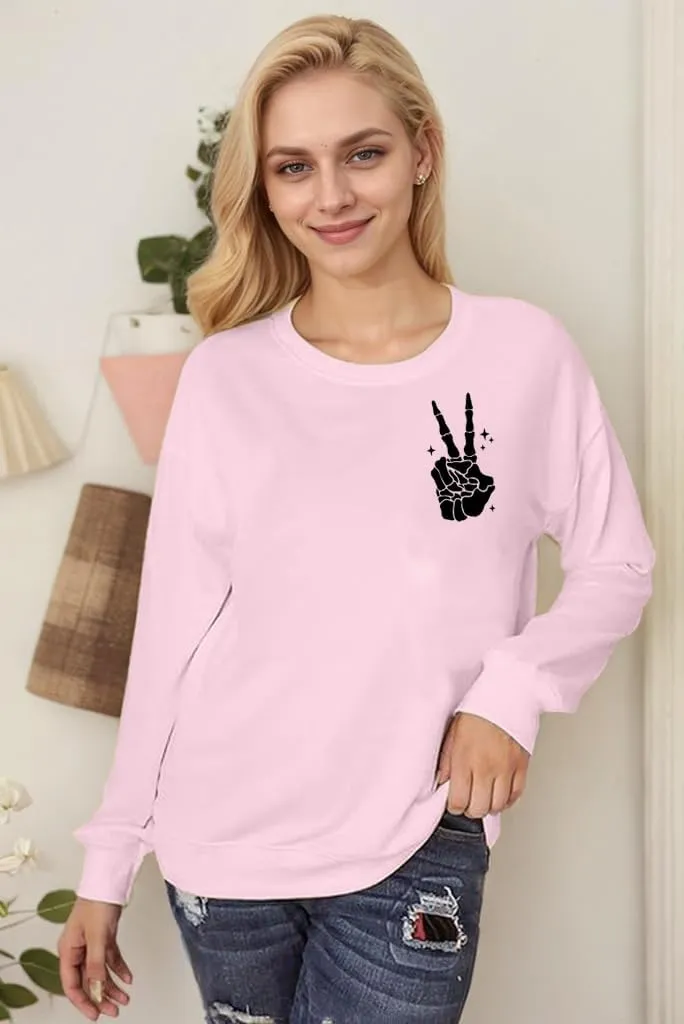 Skeleton Sweatshirts For Women Have The Day You Deserve Graphic Pullover Fall Winter Long Sleeve Tops