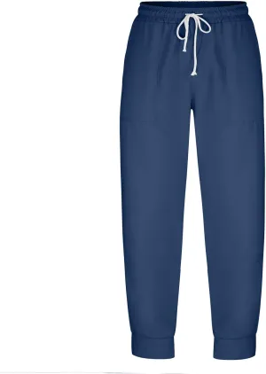 Sweat Pants for Mens Casual Drawstring Elastic Waist Solid Cargo Trousers Athletic-Fit Beam Feet Sport Pants