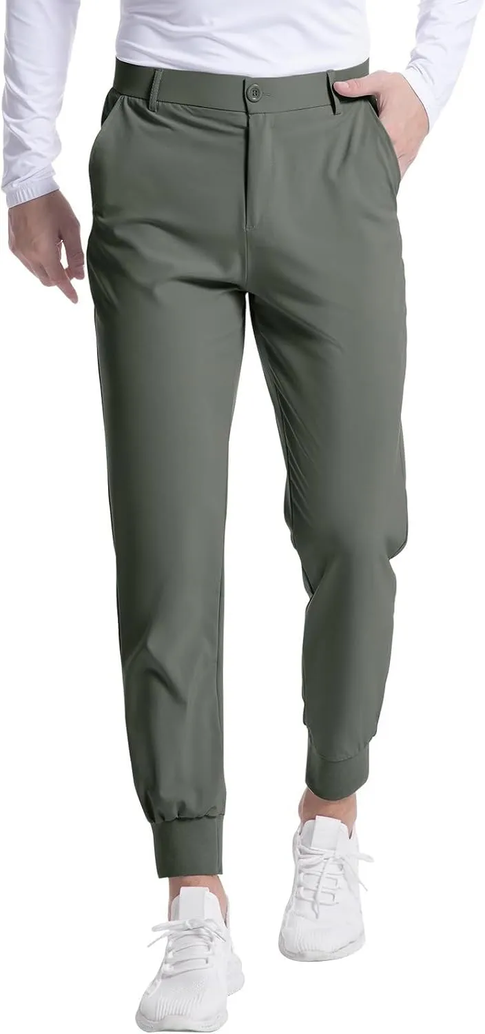 Sweatpants for Men Combat Track Cargo Male Tapered Loose Fit Elasticated Waist Solid Color Split Utility Cargo