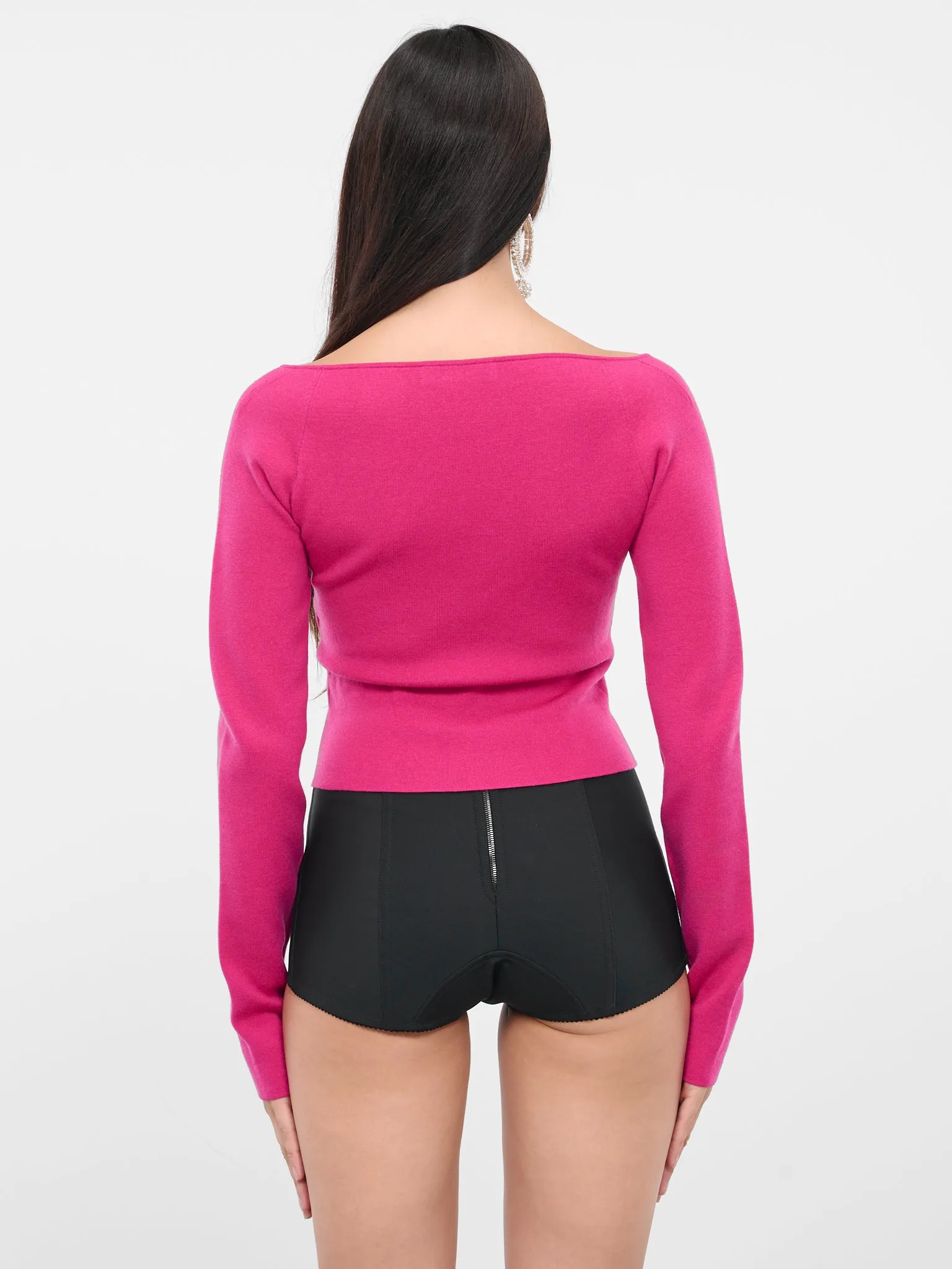 Sweetheart Knit Top (AMPU002ML0528-U2743-FUXIA)