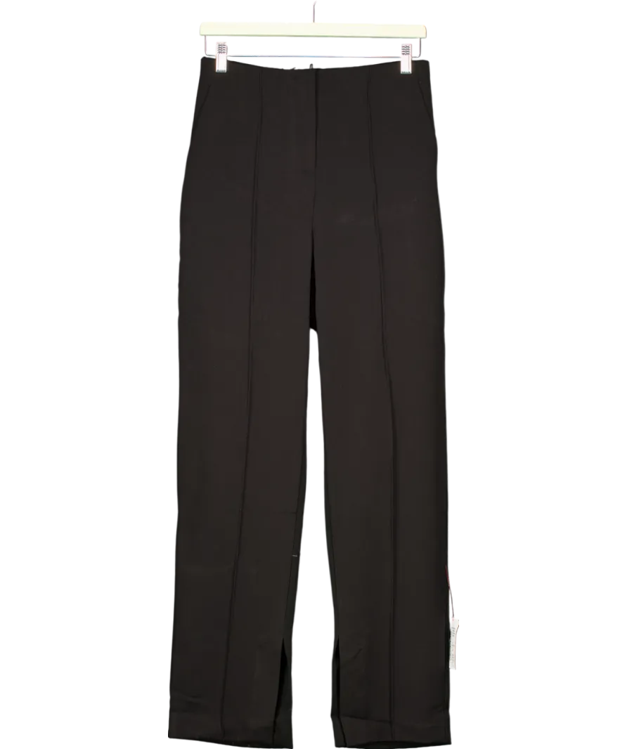Topshop Black Split Hem Trousers UK 10