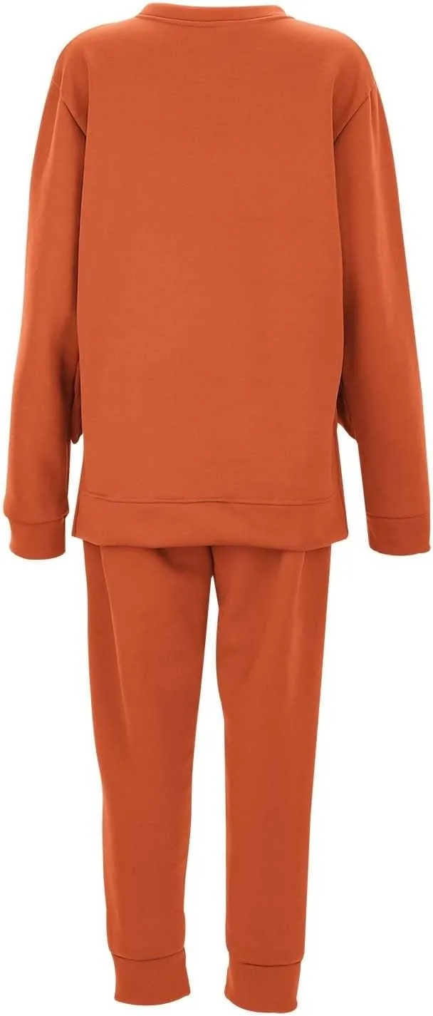 Women 2 Piece Outfits Long Sleeve V Neck Casual Dressy Sweatpants Hoodie Sweatshirt Jogger Sweatpants Outfits