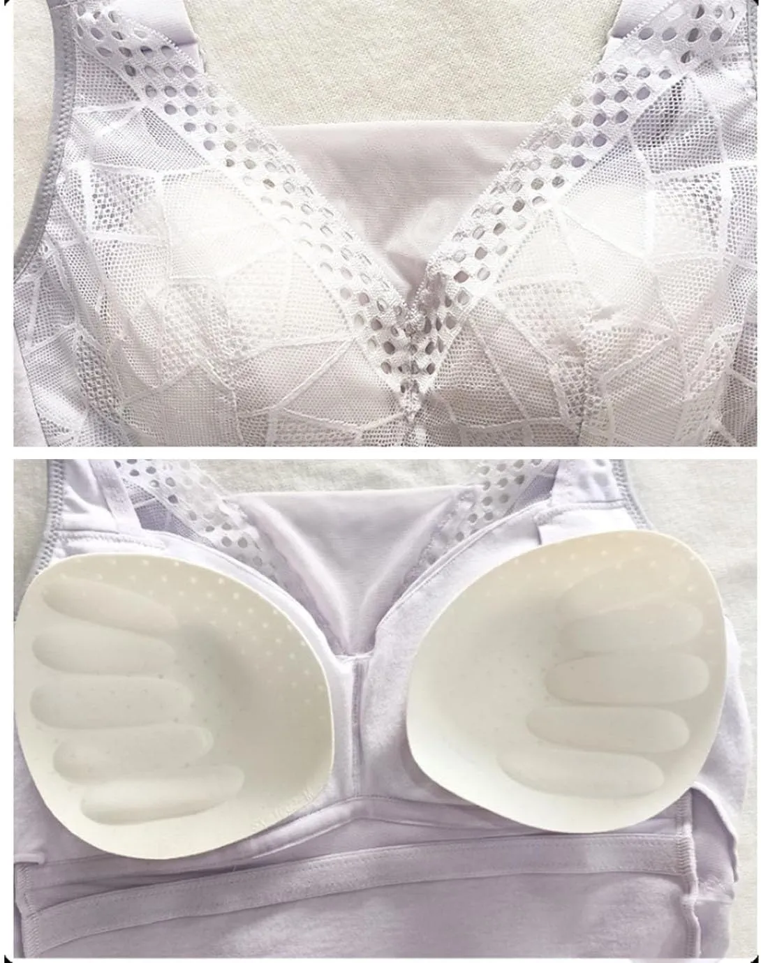 Women Camisole with Built-in Bra Cup Padded Tank Top Undershirt Shapewear Tummy Control Tops Slimming Yoga Body Bottom