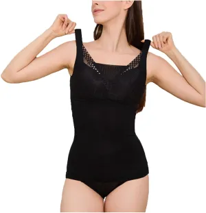 Women Camisole with Built-in Bra Cup Padded Tank Top Undershirt Shapewear Tummy Control Tops Slimming Yoga Body Bottom