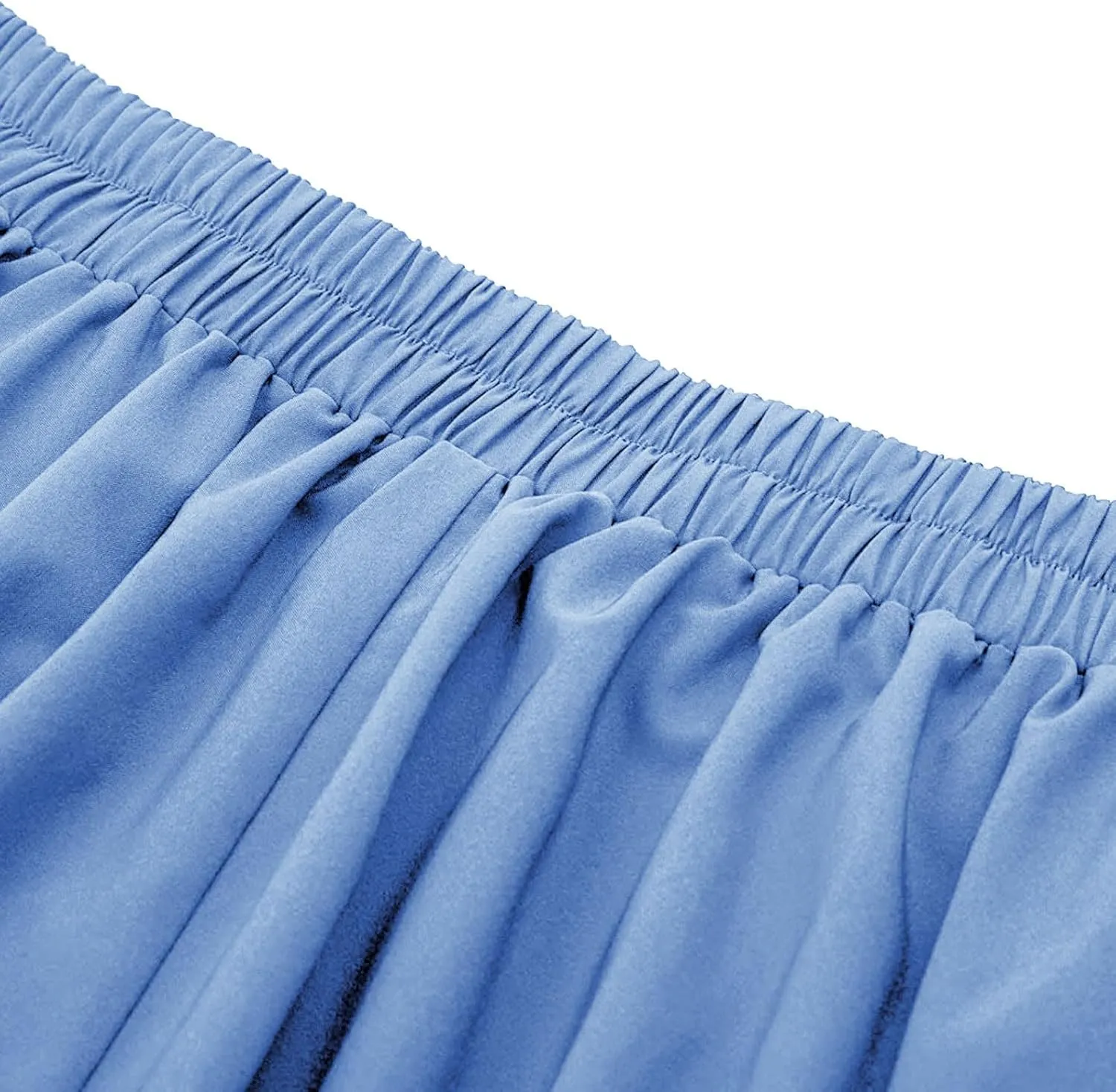 Women High Waisted Flared Skirt Pleated Midi Skirt A-Line Elastic Maxi Skirts Swing Business Work Vintage Flowy Skirt