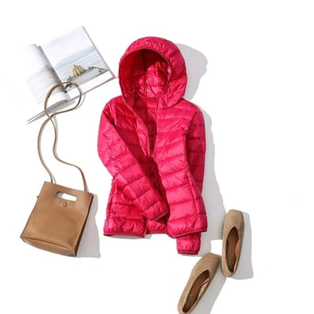Women Ultra Light Hooded Jackets