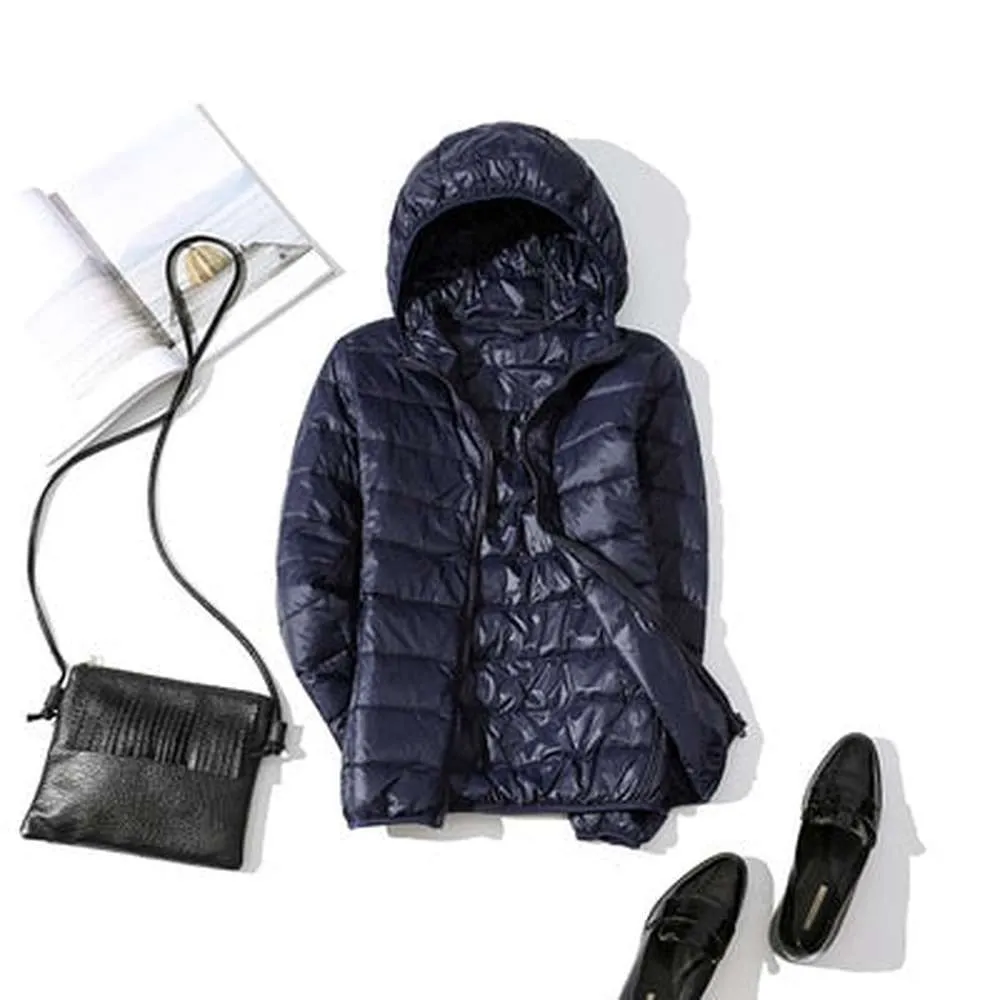 Women Ultra Light Hooded Jackets
