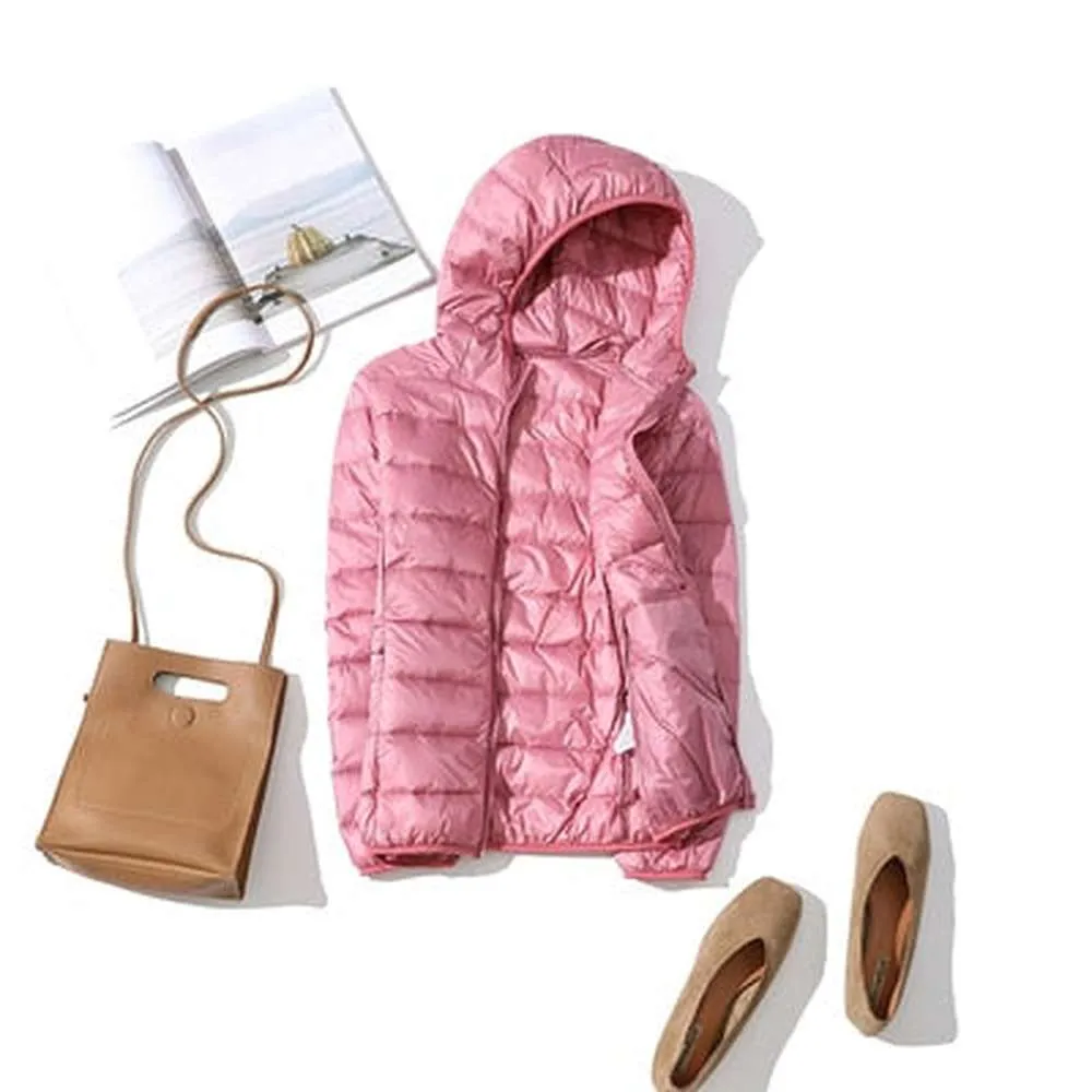 Women Ultra Light Hooded Jackets