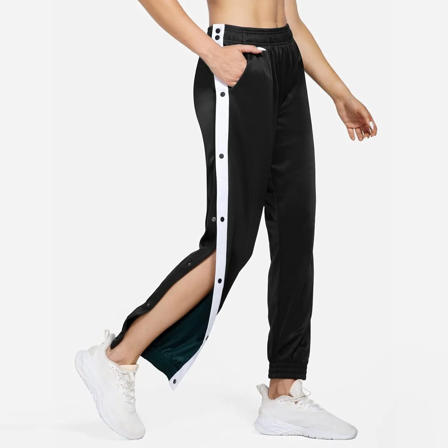 Women's Linen Summer Split Flowy Palazzo Pants Elastic Waist Long Lounge Slim-Fit Palazzo Pants Vacation