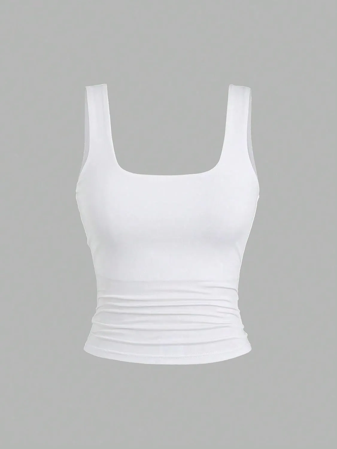 Womens Sleeveless Camisole Tank Tops Blouse Regular Slimming Casual Solid Color Tank Top