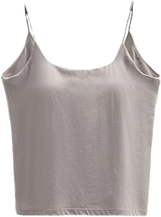 Wvapzxx Backless Bra Camisole For Women Tank Top Square Neck Sleeveless Sexy Casual Singlet Vest